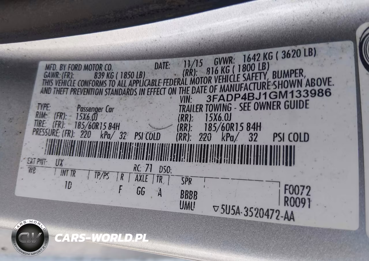 2016 Ford Fiesta Se VIN:3FADP4BJ1GM133986 - 9