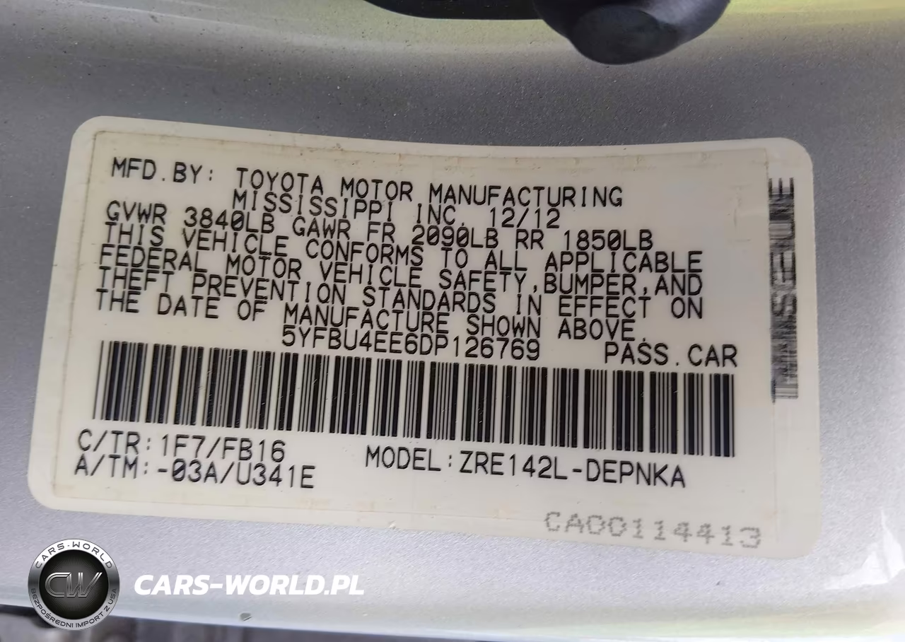 2013 Toyota Corolla Le VIN:5YFBU4EE6DP126769 - 9