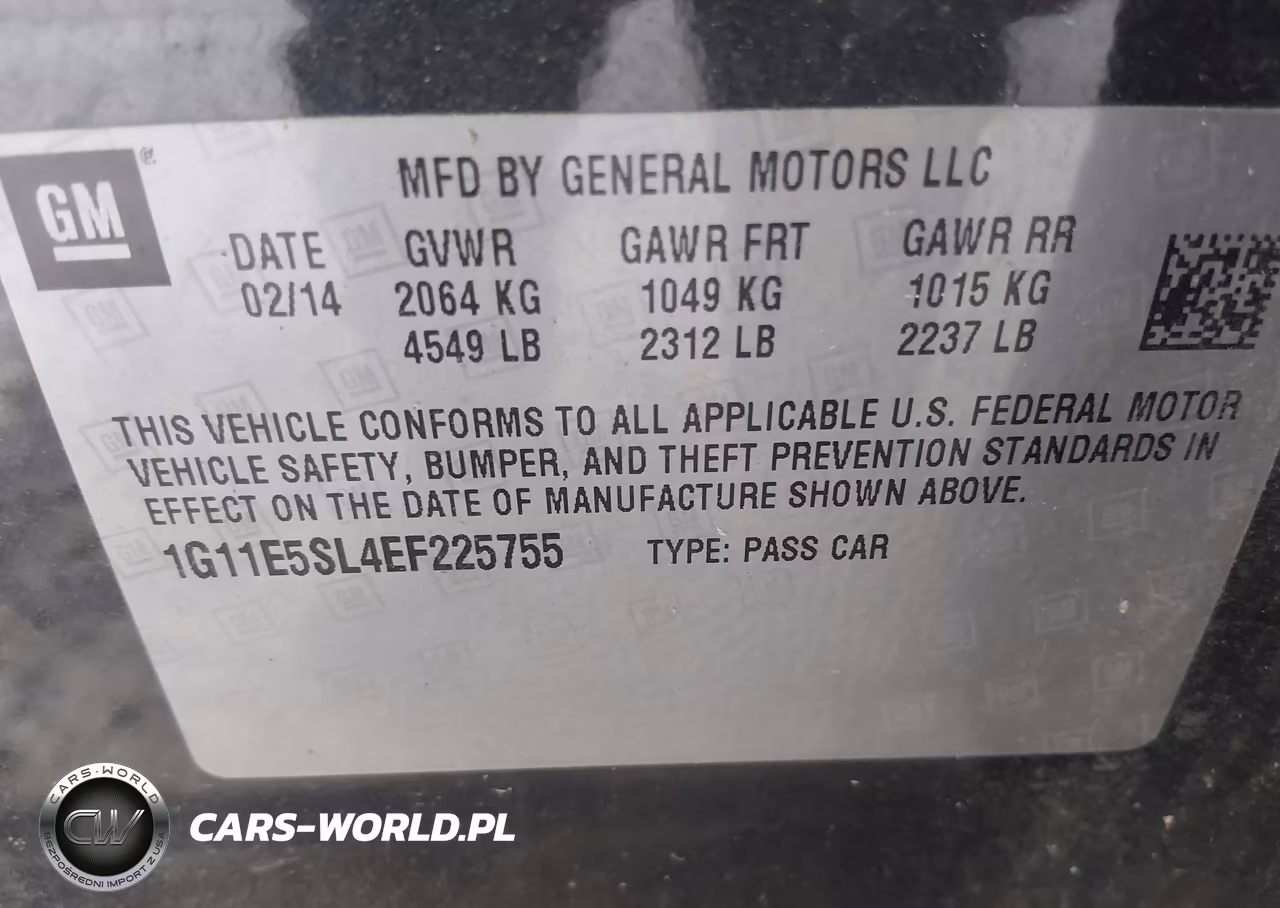 2014 Chevrolet Malibu 2Lt VIN:1G11E5SL4EF225755 - 9