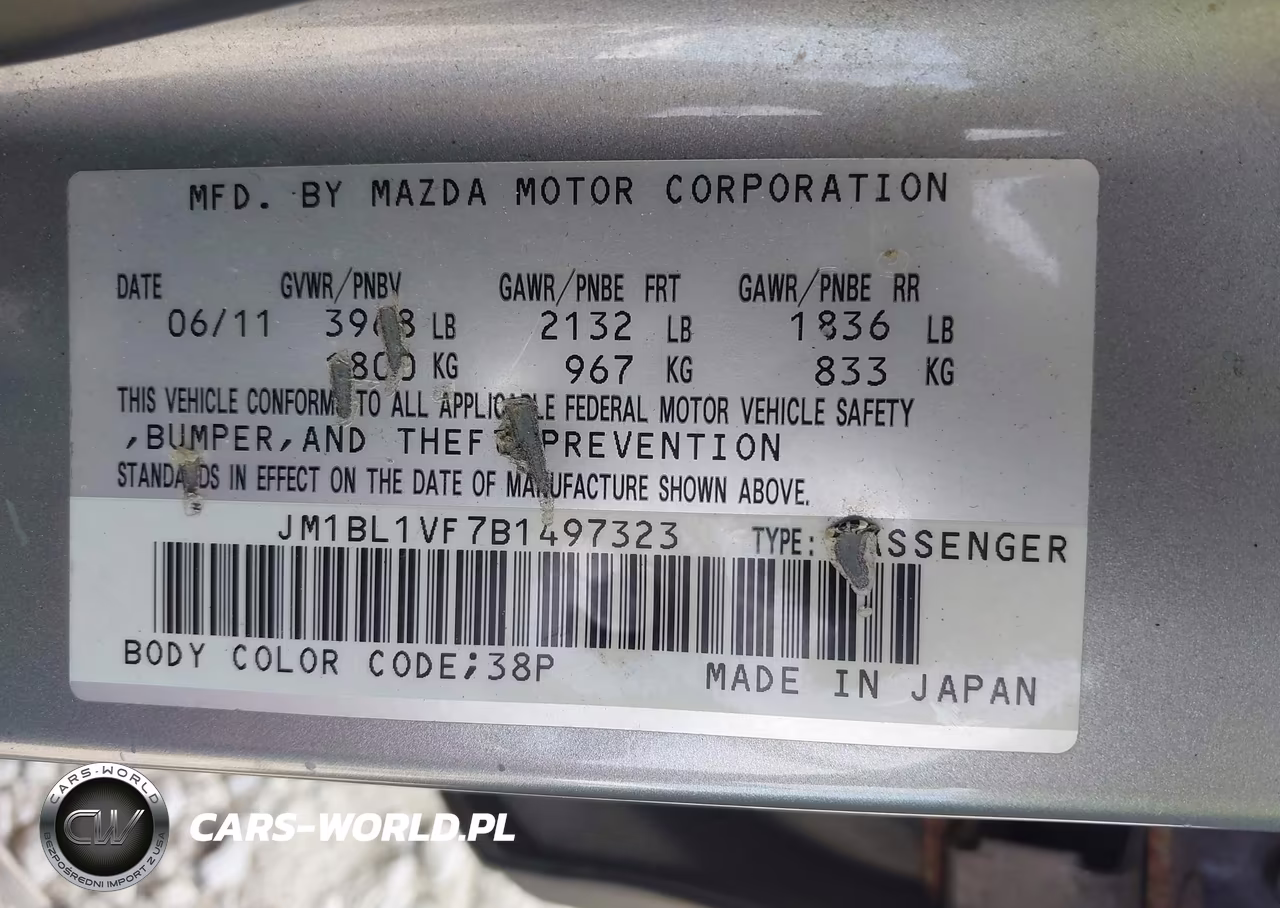 2011 Mazda Mazda3 I Touring VIN:JM1BL1VF7B1497323 - 9