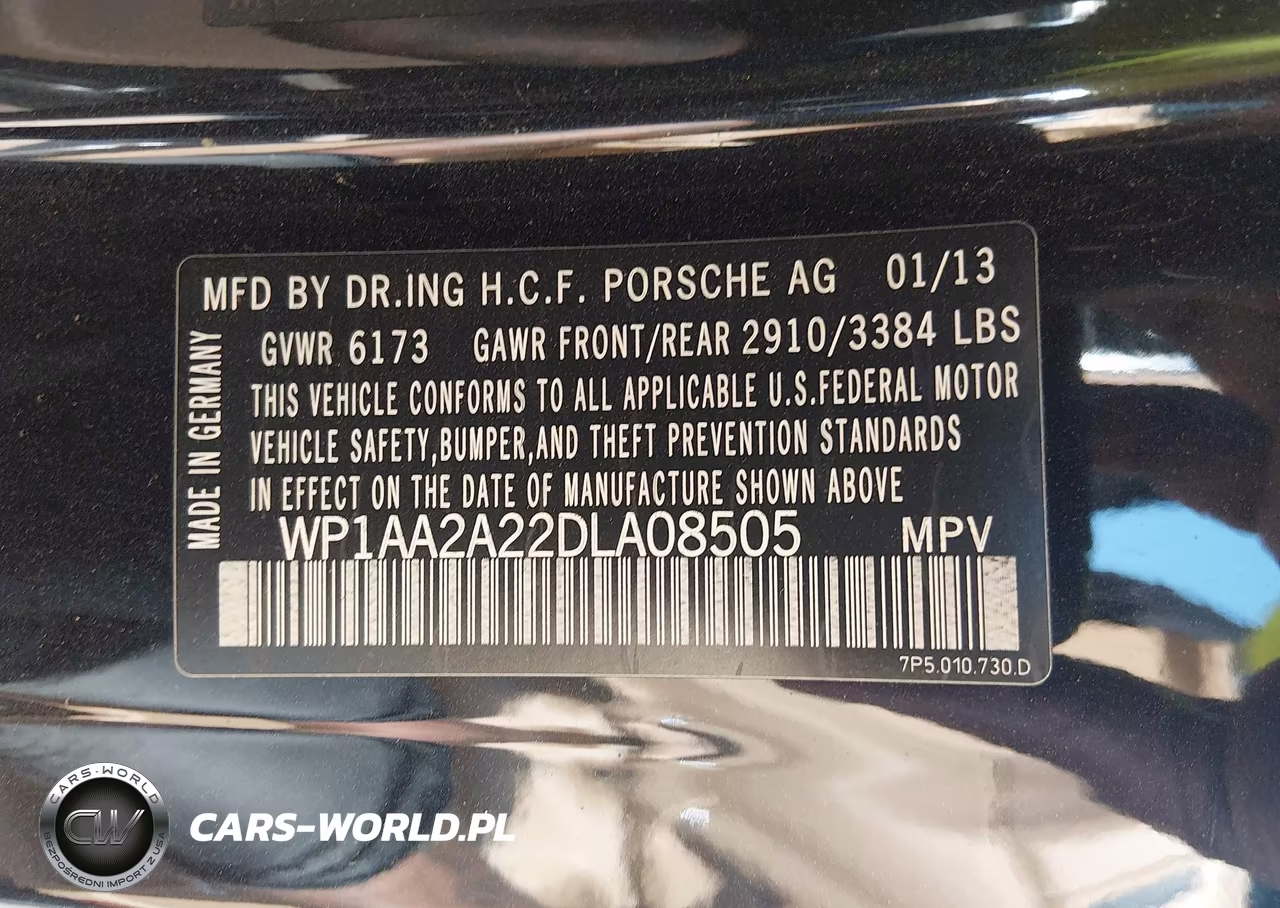 2013 Porsche Cayenne VIN:WP1AA2A22DLA08505 - 9
