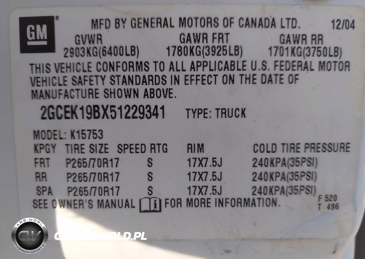 2005 Chevrolet Silverado 1500 Z71 VIN:2GCEK19BX51229341 - 9