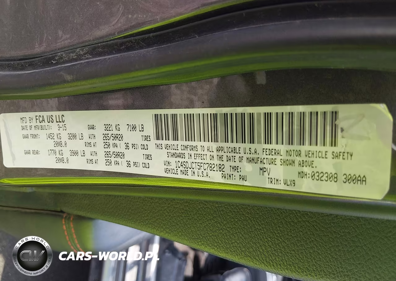 2015 Dodge Durango R-T VIN:1C4SDJCT5FC782182 - 9