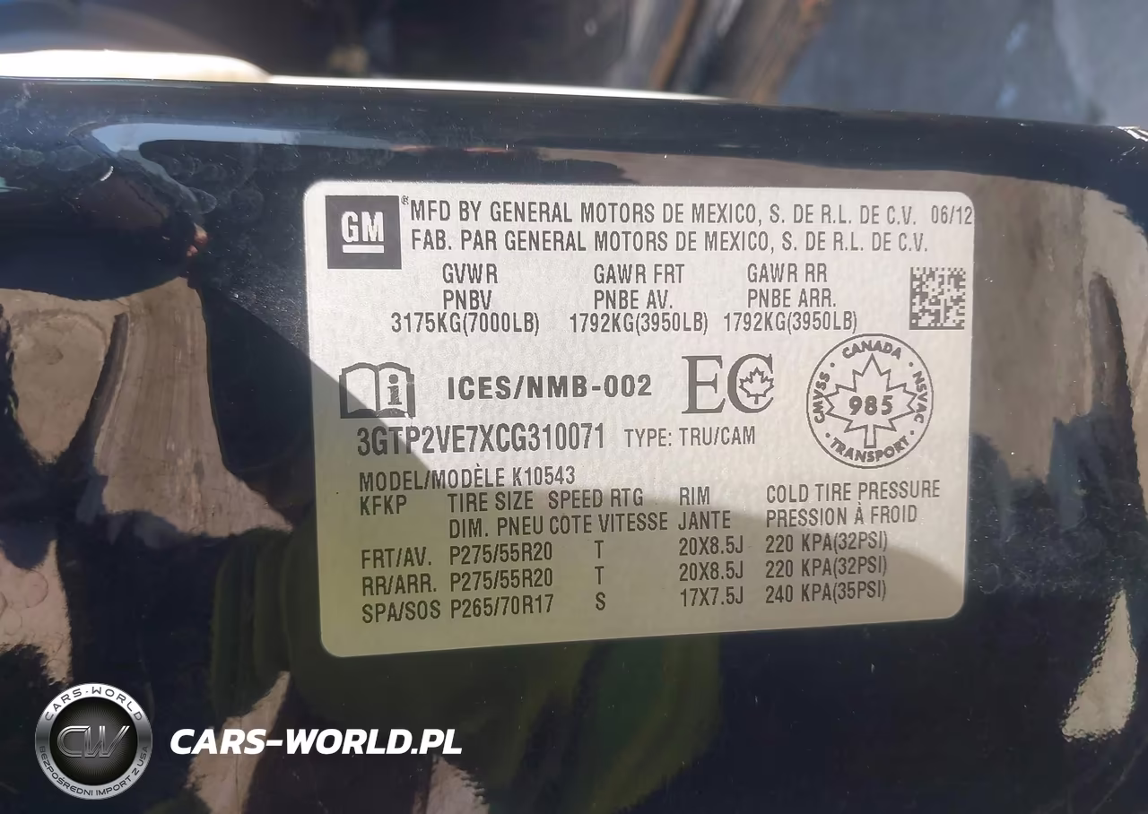 2012 GMC Sierra 1500 Sle VIN:3GTP2VE7XCG310071 - 9