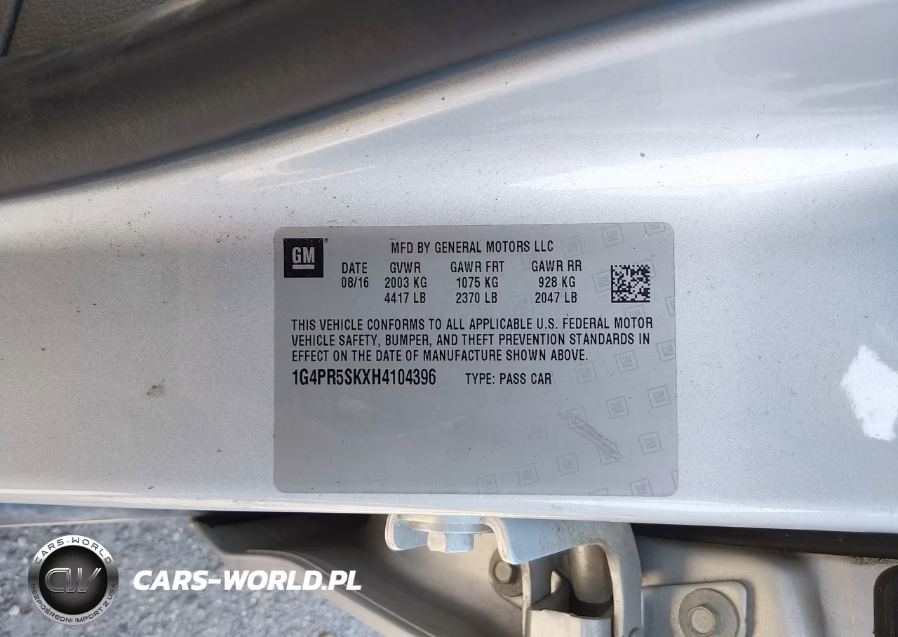 2017 Buick Verano Sport Touring VIN:1G4PR5SKXH4104396 - 9