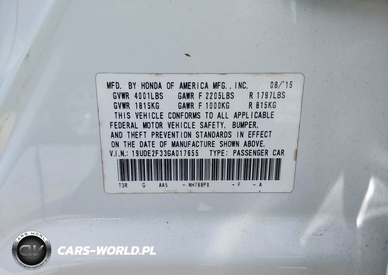 2016 Acura Ilx 2.4L-Acurawatch Plus Package VIN:19UDE2F33GA017655 - 9