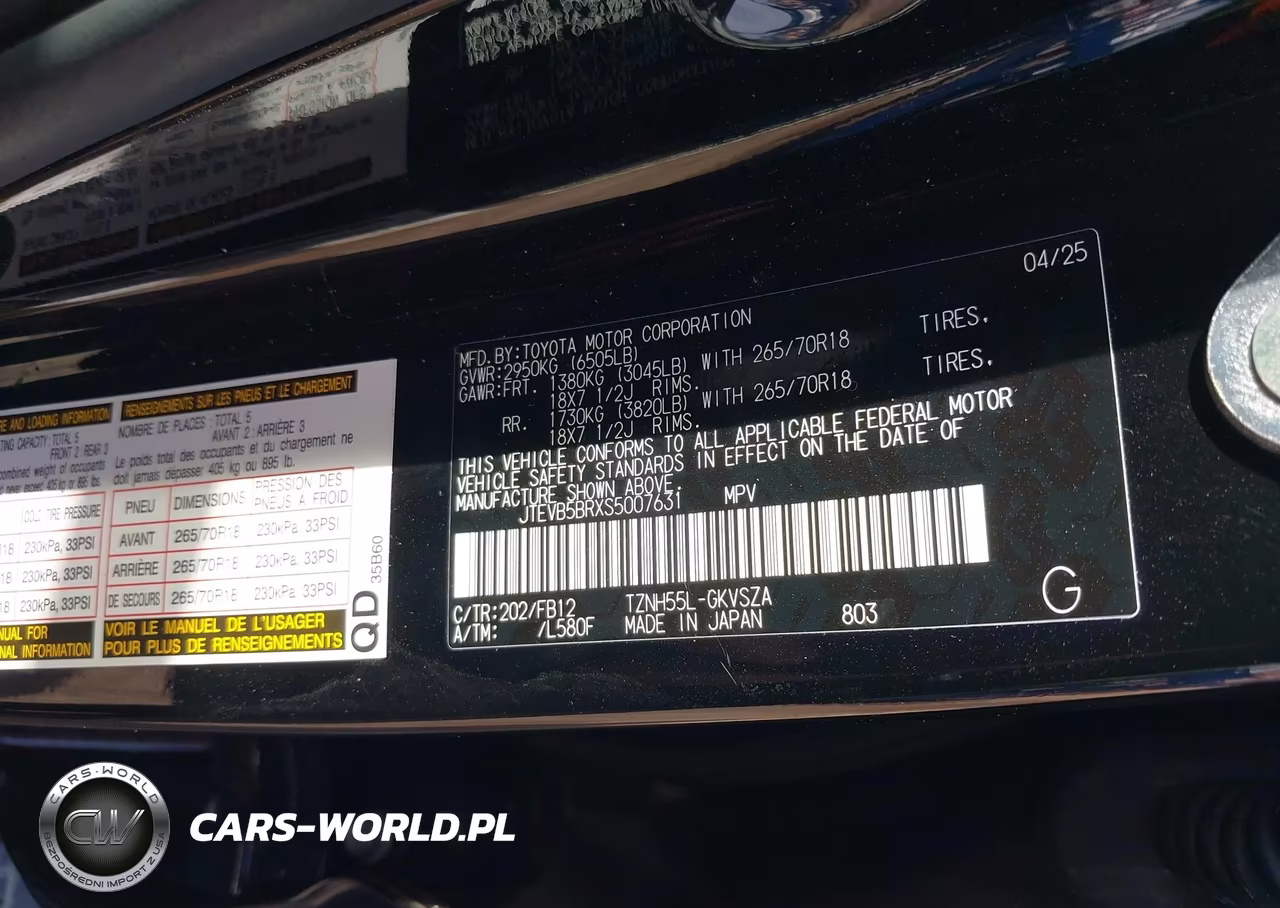 2025 Toyota 4Runner Hybrid Trd Off Road VIN:JTEVB5BRXS5007631 - 9