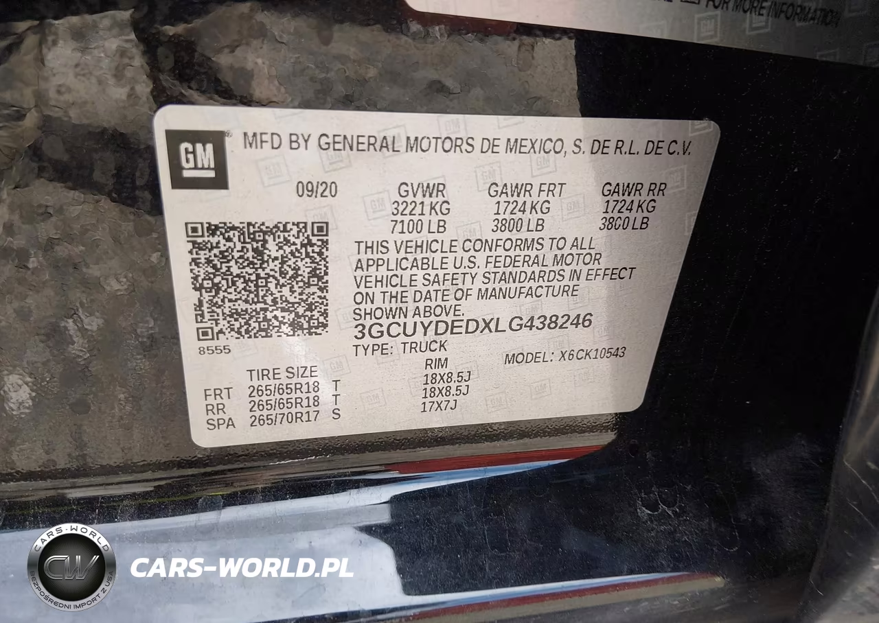 2020 Chevrolet Silverado 1500 4Wd Short Bed Lt VIN:3GCUYDEDXLG438246 - 9