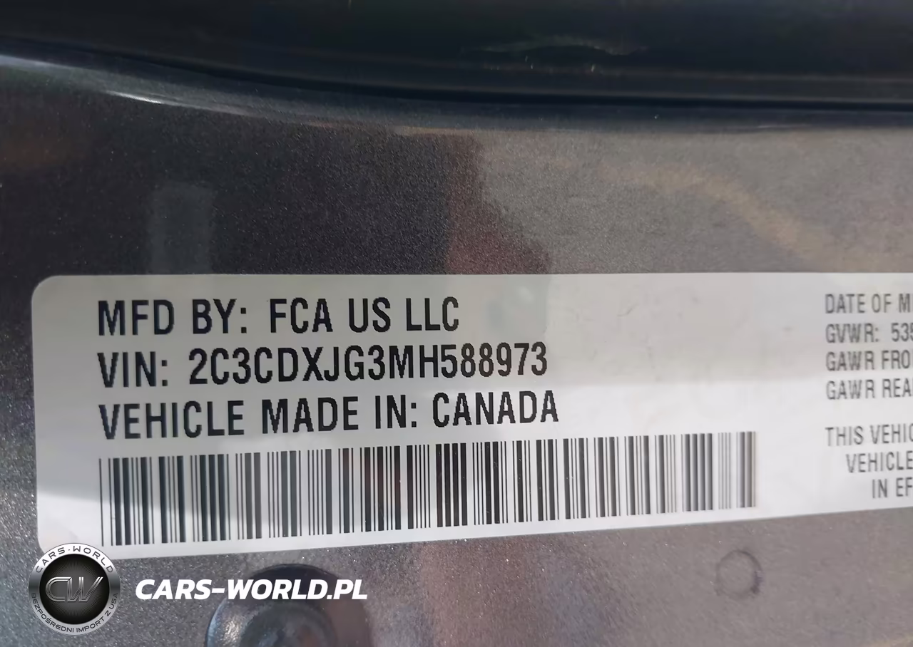 2021 Dodge Charger Sxt Awd VIN:2C3CDXJG3MH588973 - 9
