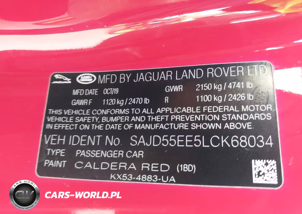 2020 Jaguar F-Type R Awd Automatic VIN:SAJD55EE5LCK68034 - 9