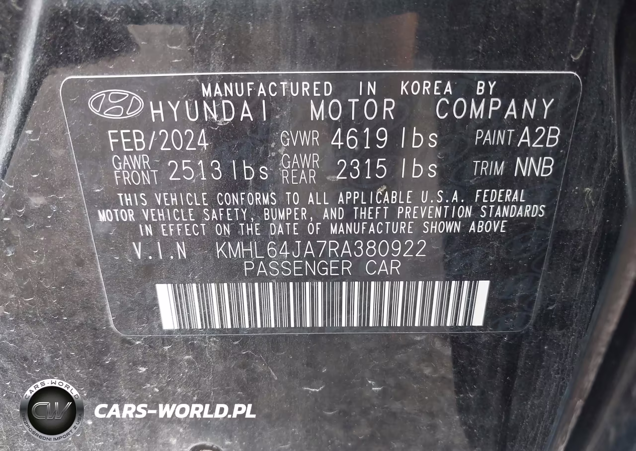 2024 Hyundai Sonata Sel VIN:KMHL64JA7RA380922 - 9