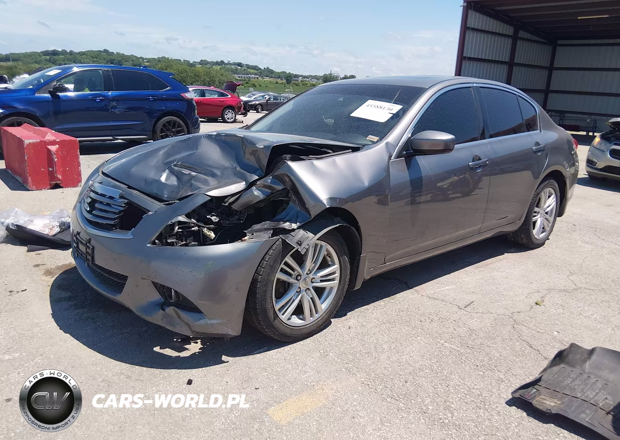 2012 Infiniti G25X VIN:JN1DV6AR6CM861833 - 2