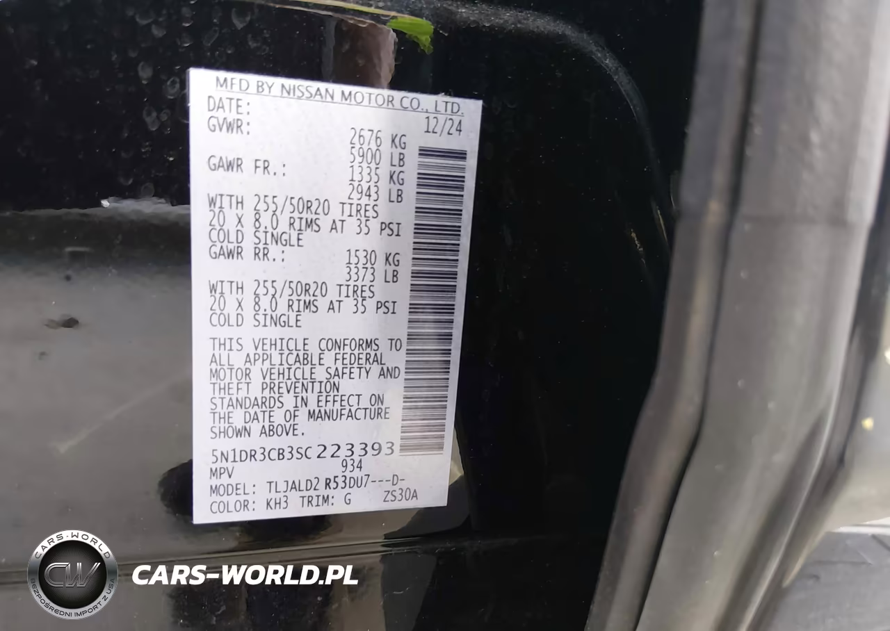 2025 Nissan Pathfinder Sl Fwd VIN:5N1DR3CB3SC223393 - 9