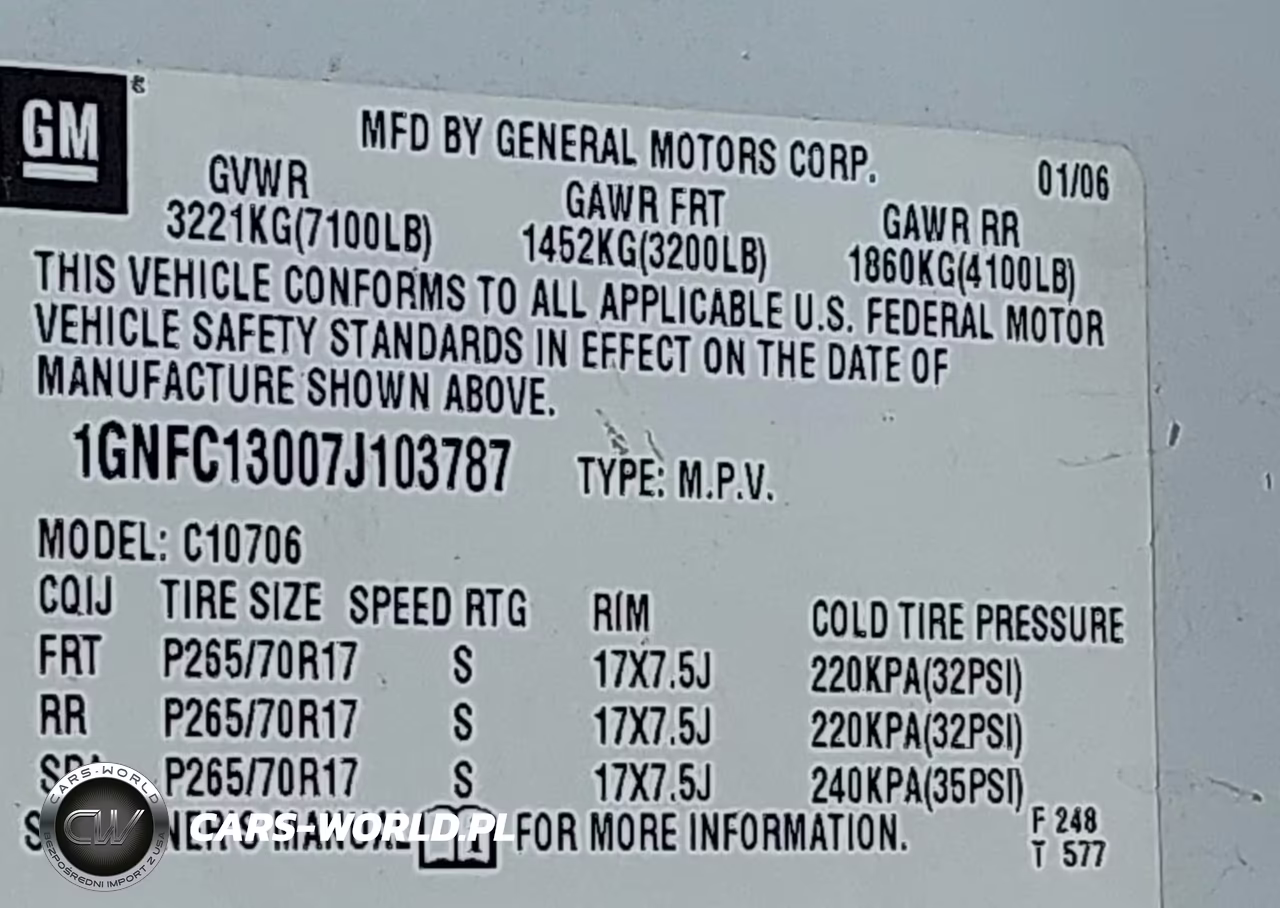 2007 Chevrolet Tahoe Lt VIN:1GNFC13007J103787 - 9