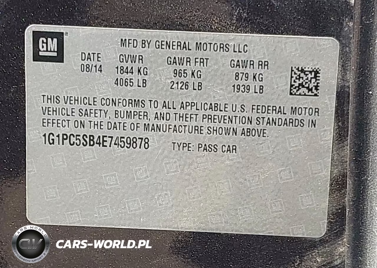 2014 Chevrolet Cruze 1Lt Auto VIN:1G1PC5SB4E7459878 - 9