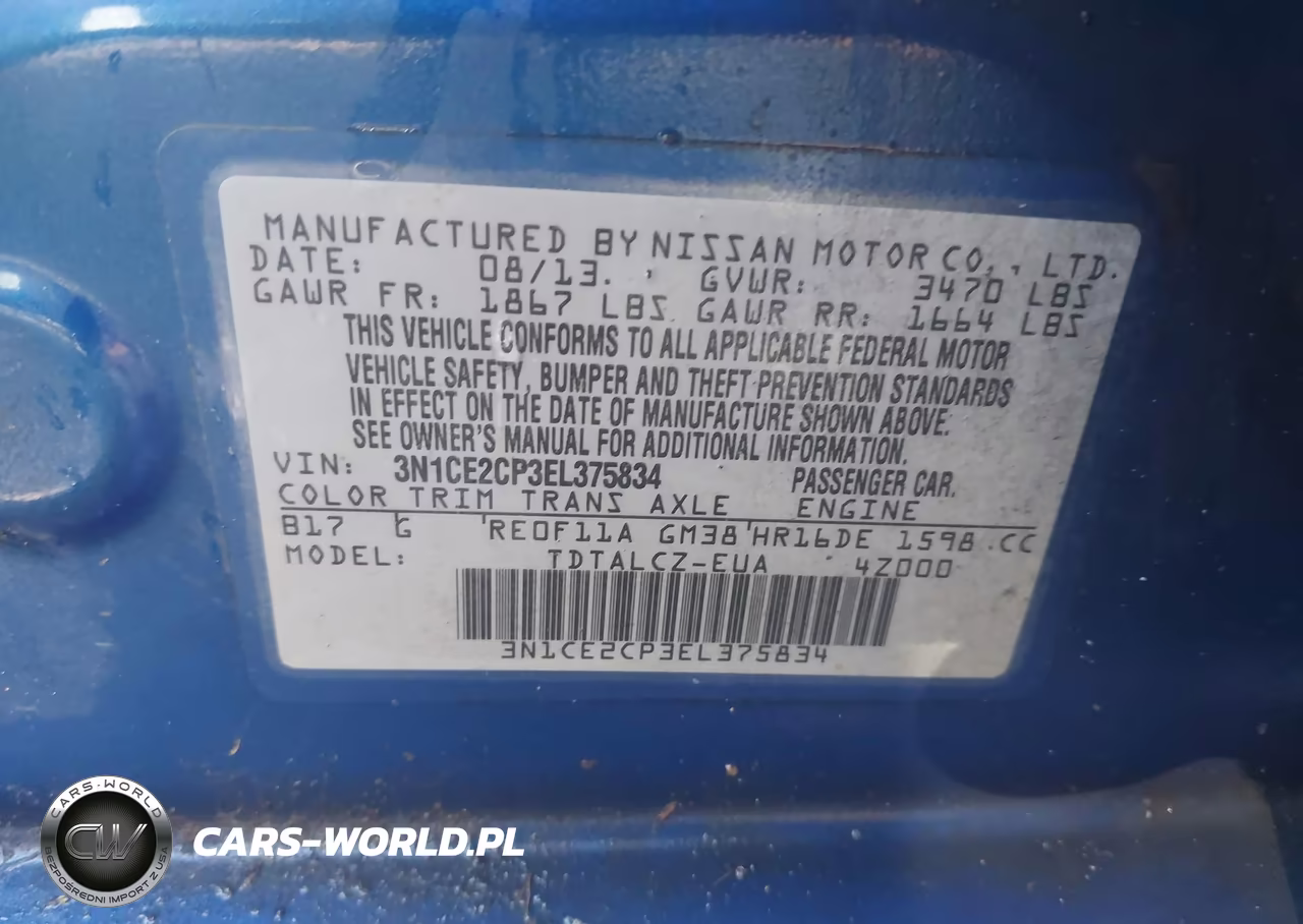 2014 Nissan Versa Note S Plus VIN:3N1CE2CP3EL375834 - 9