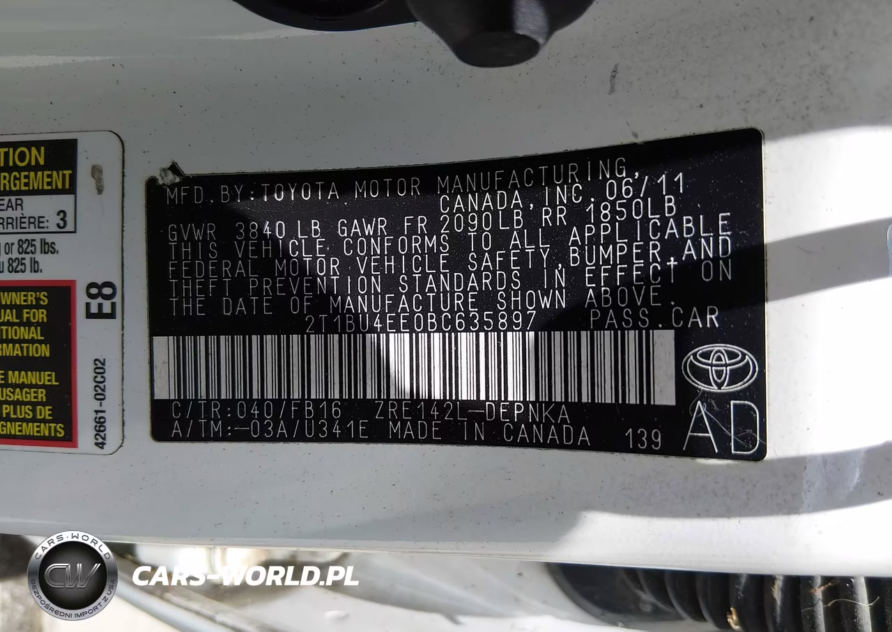 2011 Toyota Corolla Le VIN:2T1BU4EE0BC635897 - 9