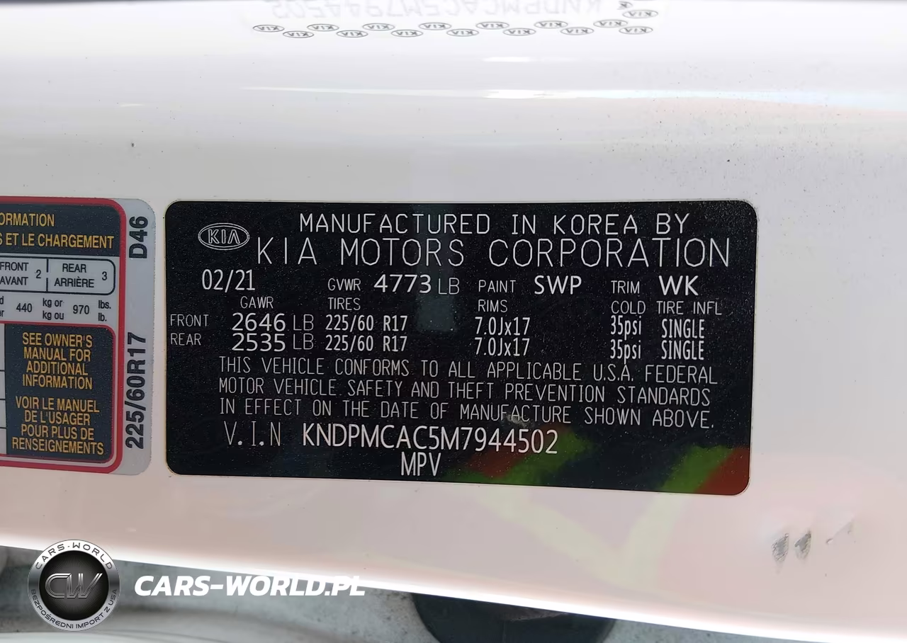 2021 Kia Sportage Lx VIN:KNDPMCAC5M7944502 - 9