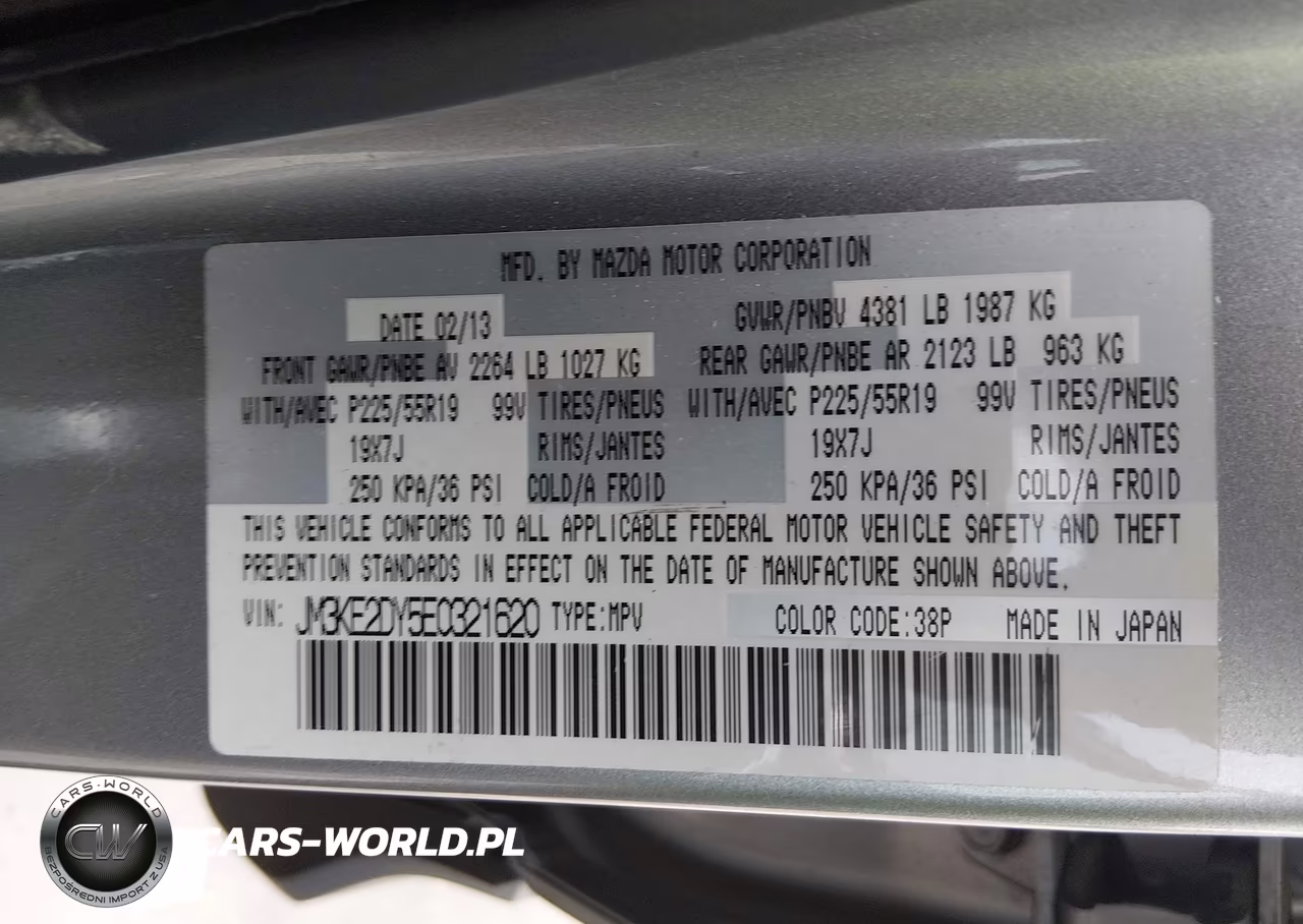 2014 Mazda Cx-5 Grand Touring VIN:JM3KE2DY5E0321620 - 9