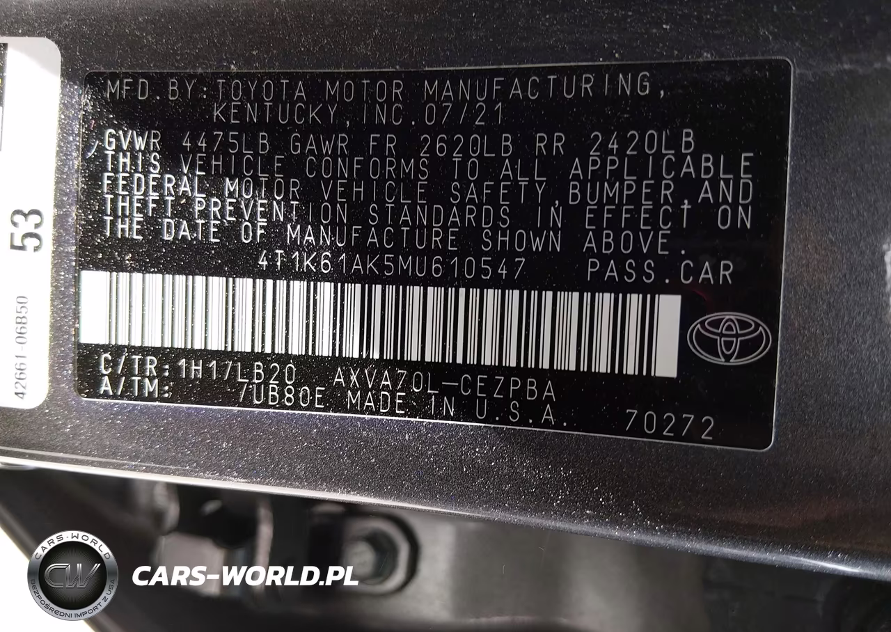 2021 Toyota Camry Xse VIN:4T1K61AK5MU610547 - 9