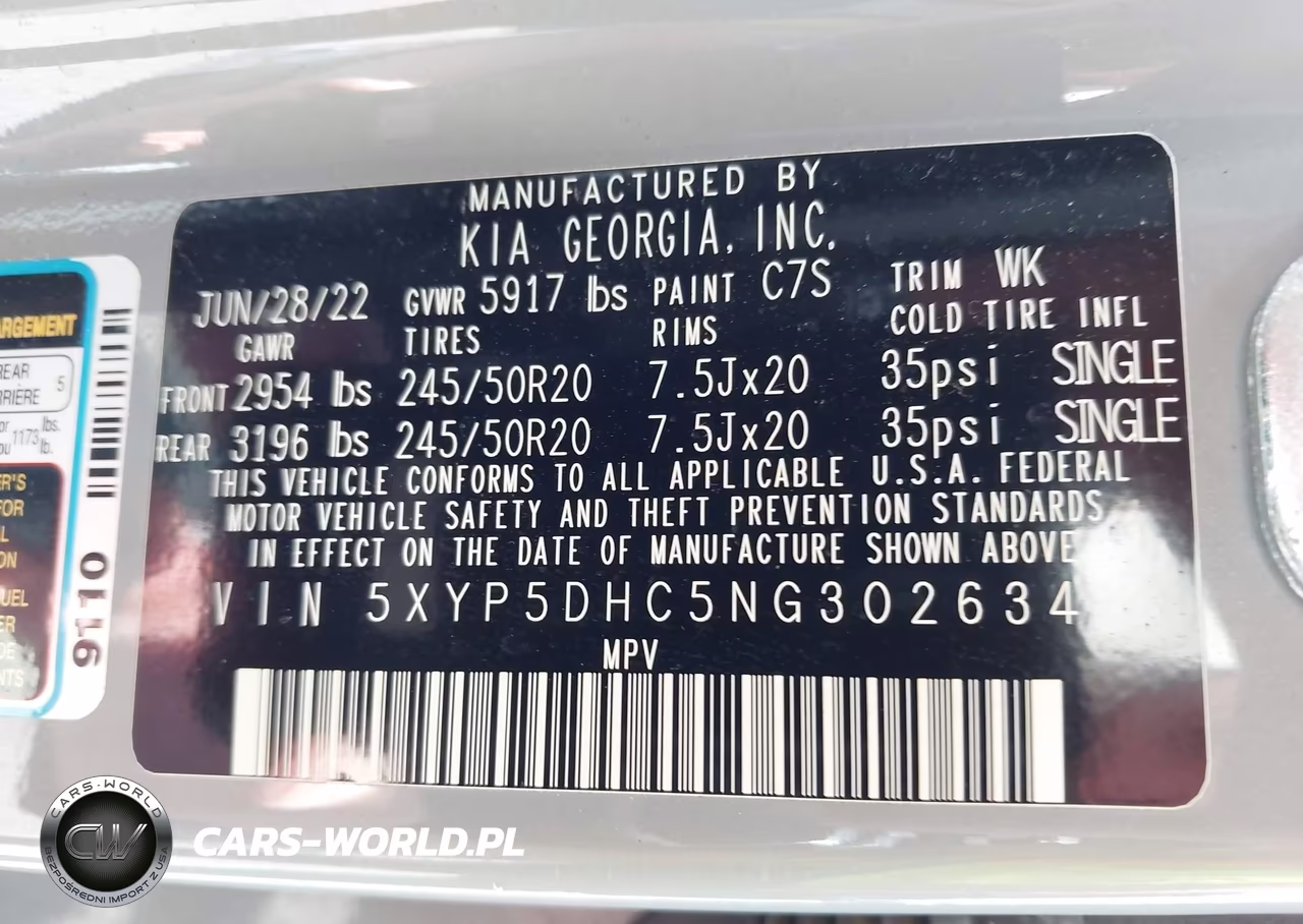 2022 Kia Telluride Sx VIN:5XYP5DHC5NG302634 - 9