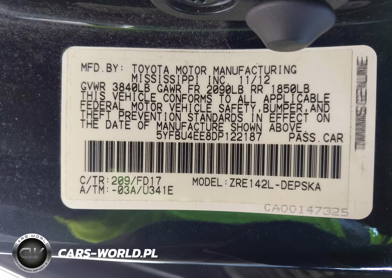 2013 Toyota Corolla S VIN:5YFBU4EE8DP122187 - 9