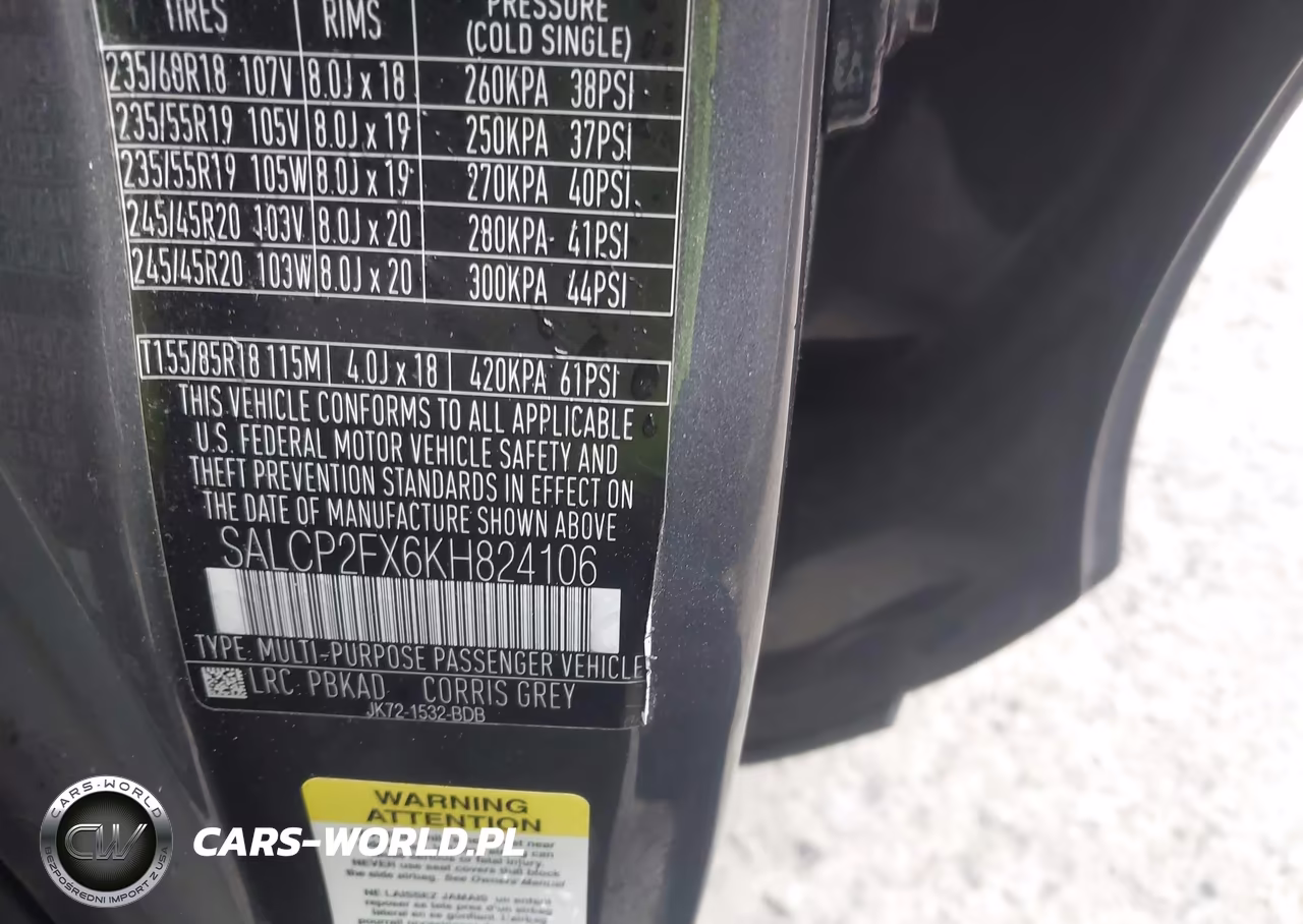 2019 Land Rover Discovery Sport Se VIN:SALCP2FX6KH824106 - 9