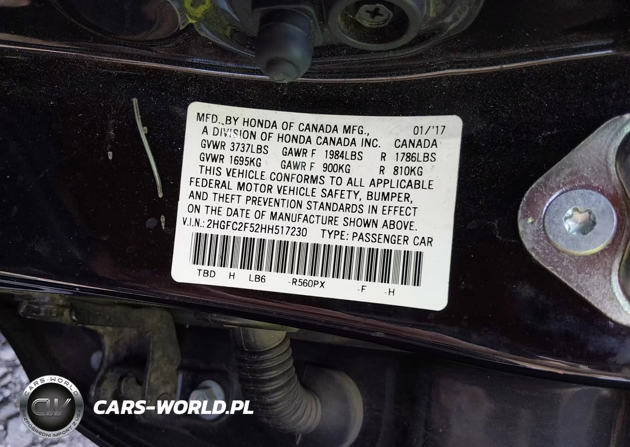 2017 Honda Civic Lx VIN:2HGFC2F52HH517230 - 9