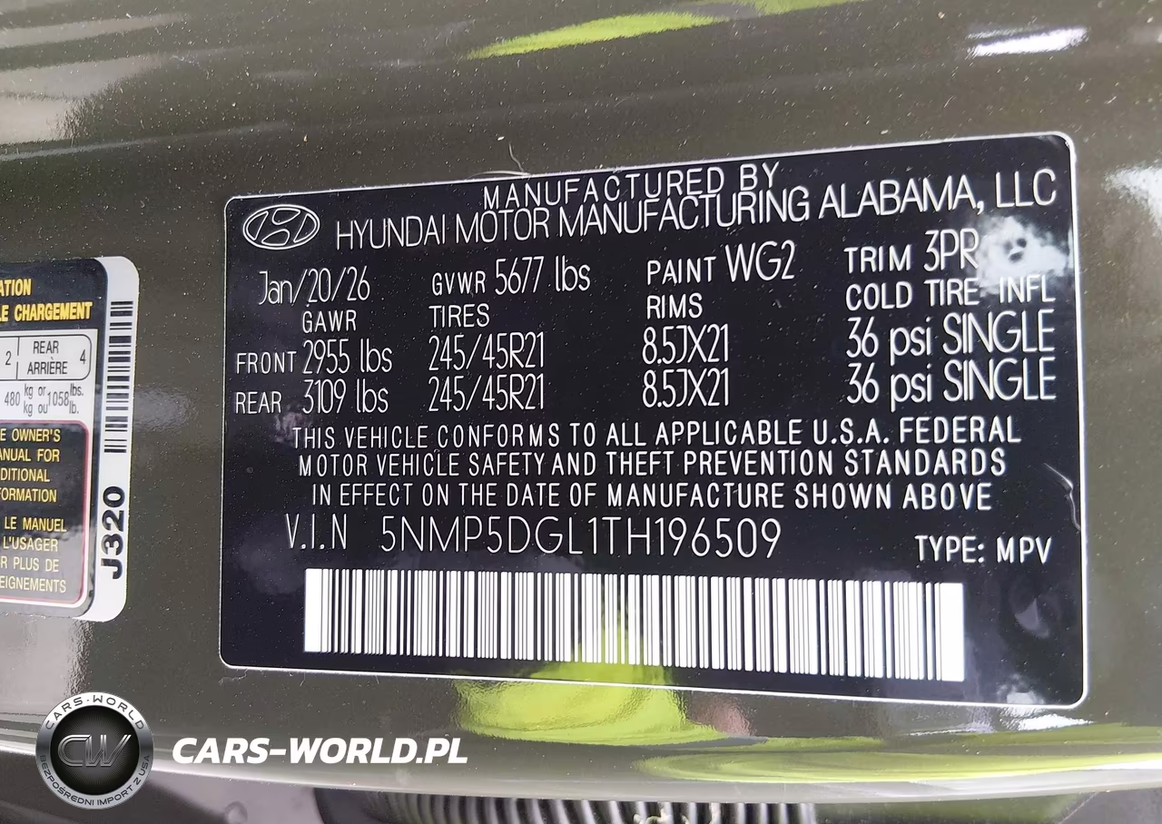 2026 Hyundai Santa Fe Calligraphy VIN:5NMP5DGL1TH196509 - 9