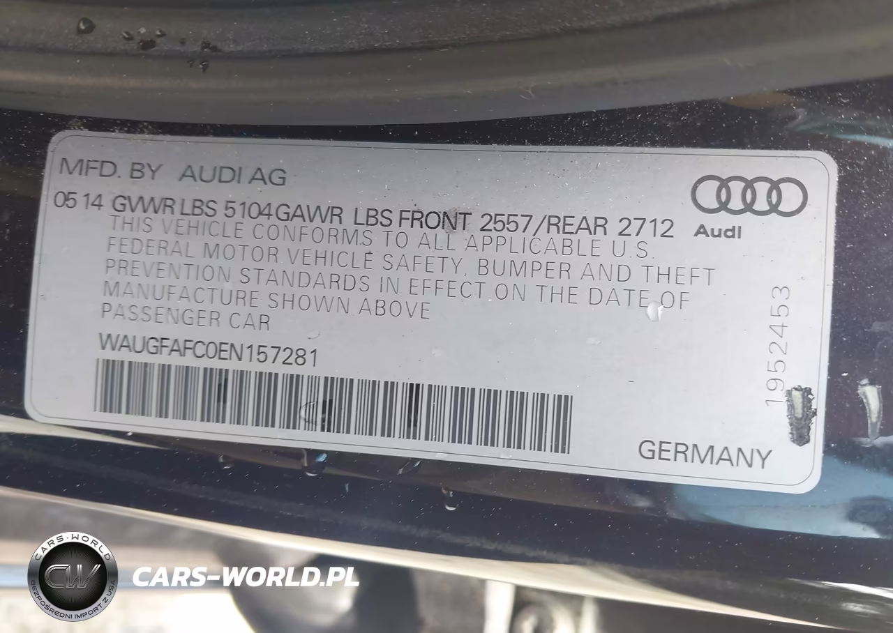 2014 Audi A6 2.0T Premium VIN:WAUGFAFC0EN157281 - 9