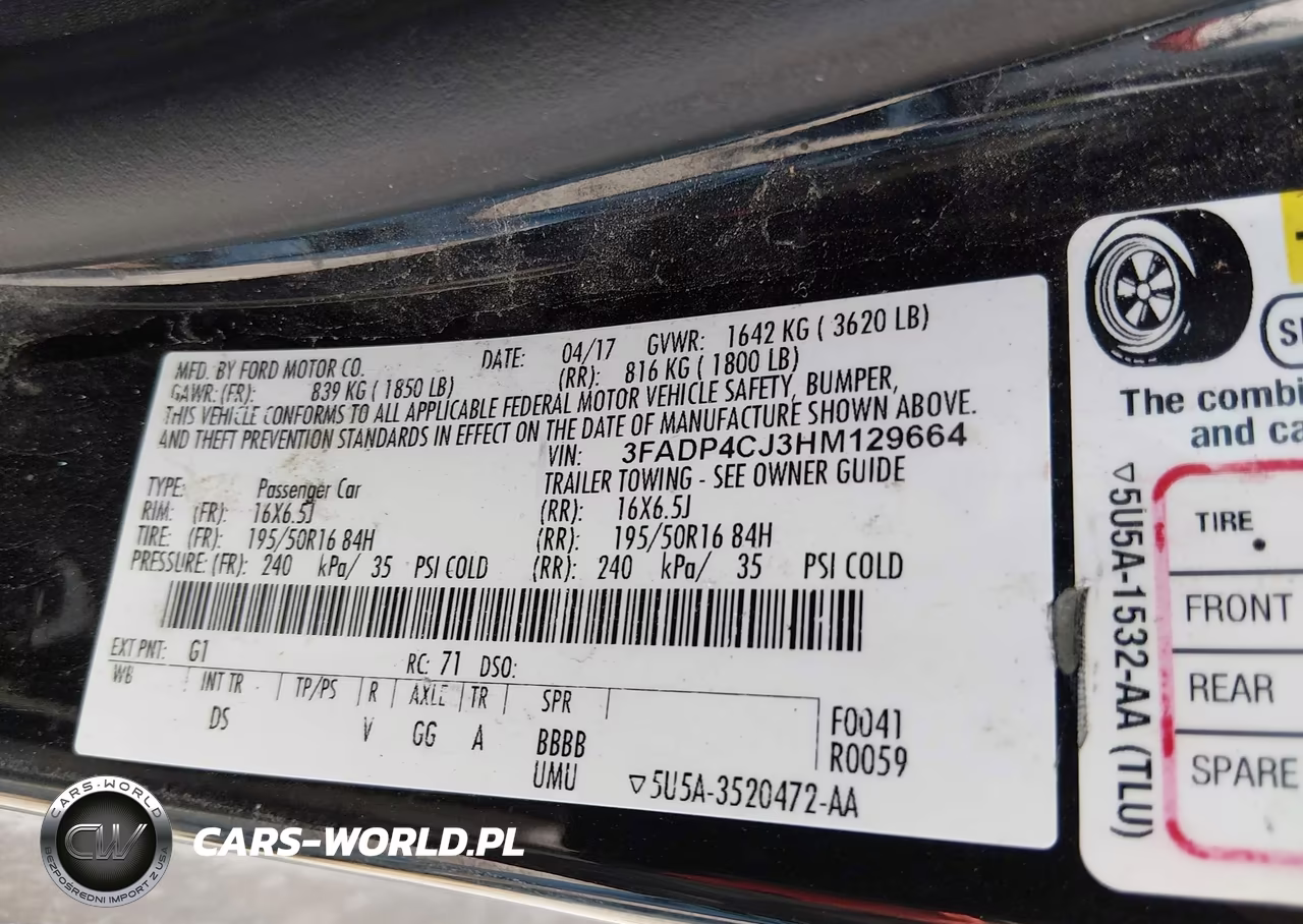 2017 Ford Fiesta Titanium VIN:3FADP4CJ3HM129664 - 9