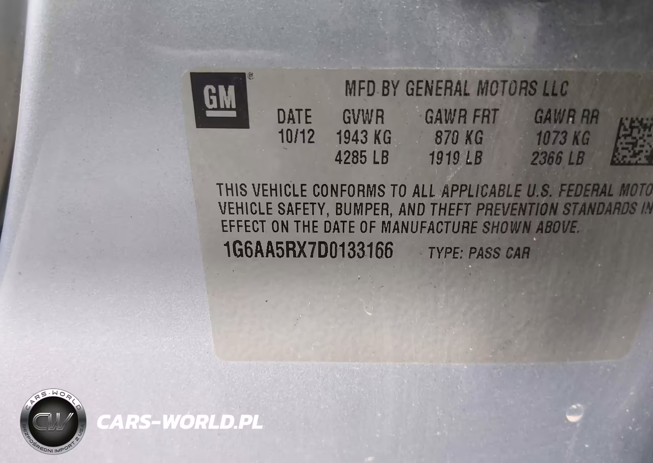 2013 Cadillac Ats Standard VIN:1G6AA5RX7D0133166 - 9