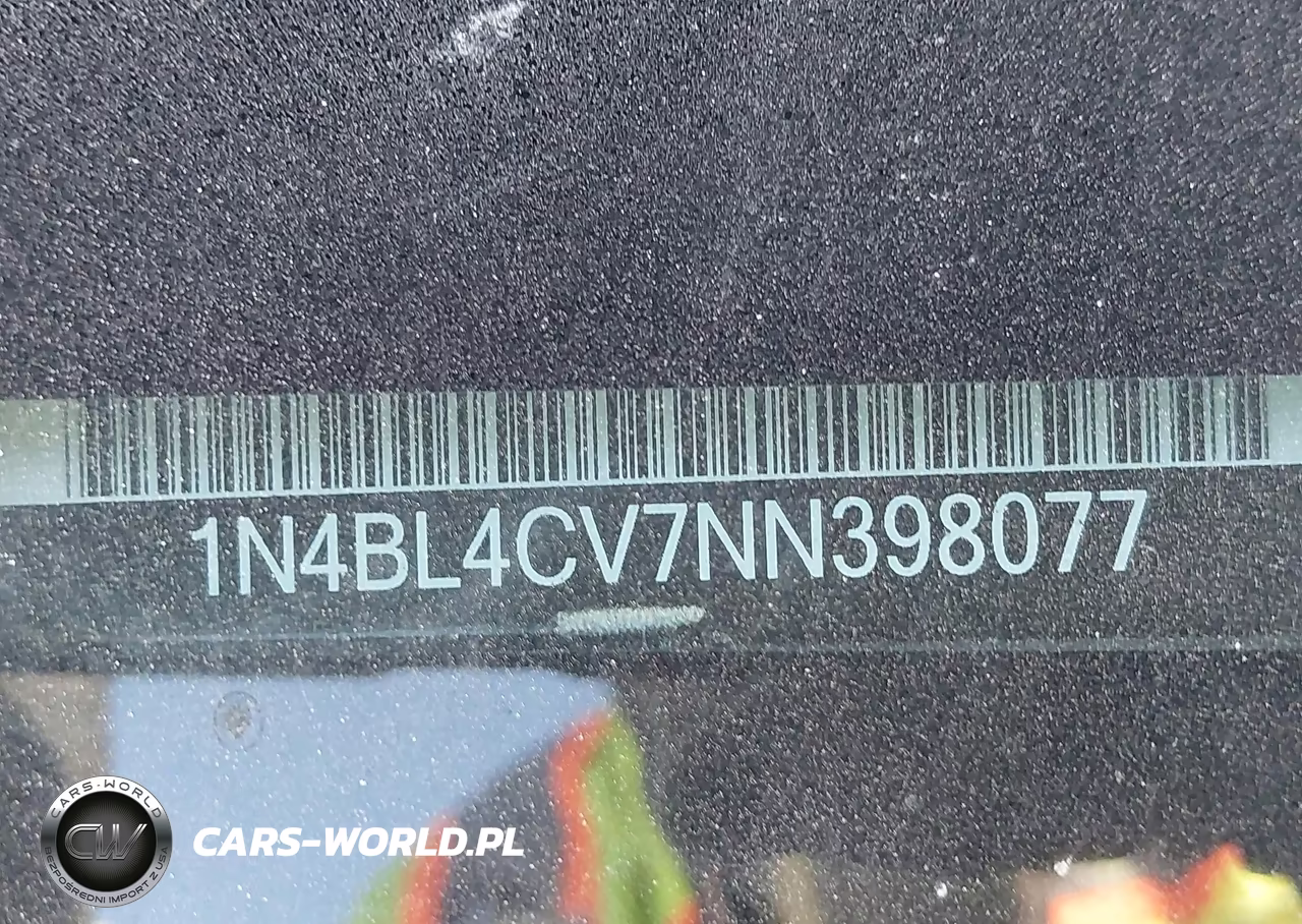 2022 Nissan Altima Sr Fwd VIN:1N4BL4CV7NN398077 - 9