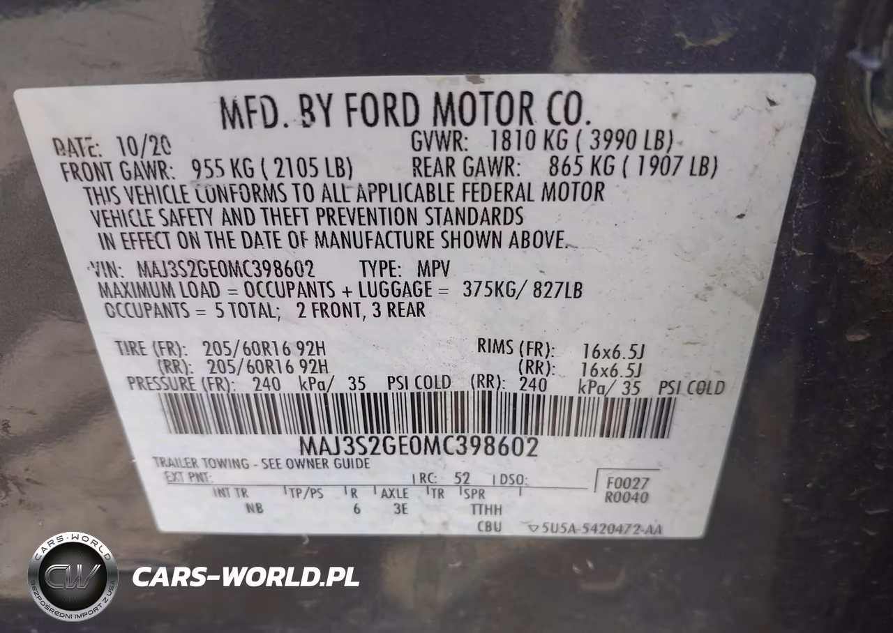 2021 Ford Ecosport Se VIN:MAJ3S2GE0MC398602 - 9