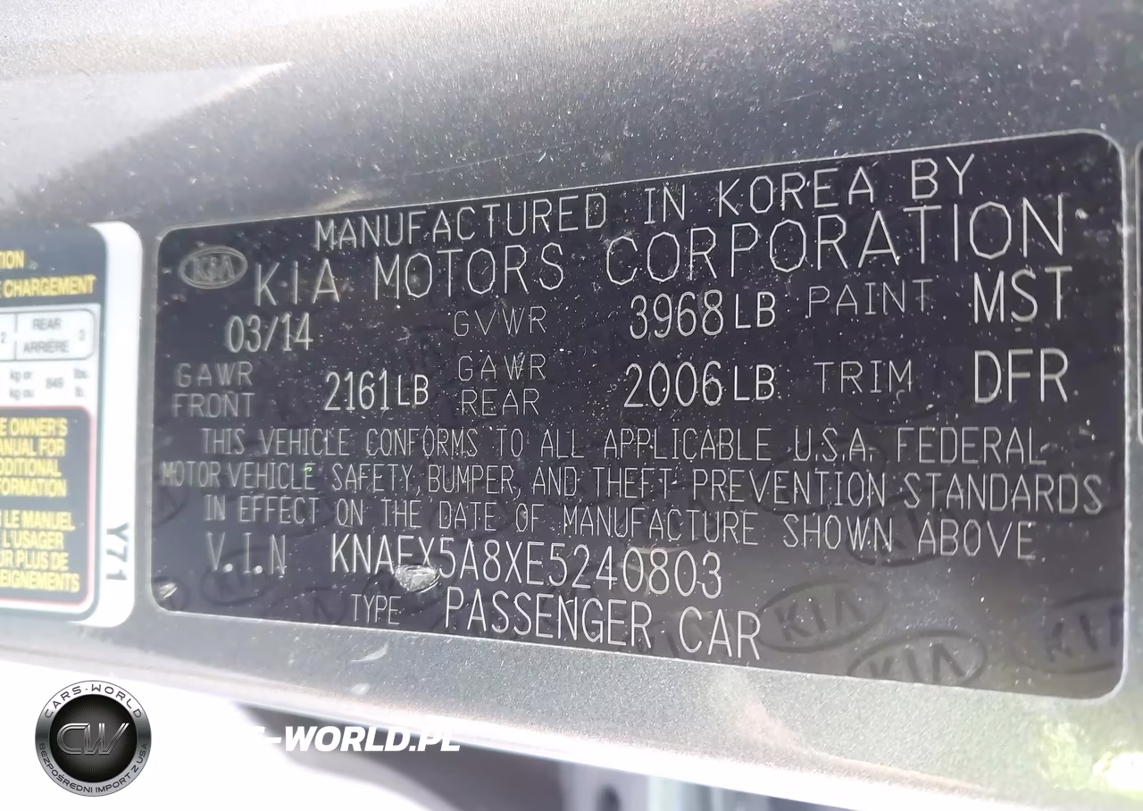 2014 Kia Forte Ex VIN:KNAFX5A8XE5240803 - 9