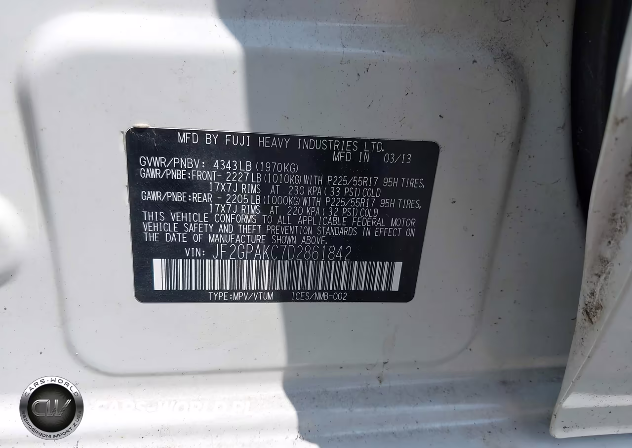 2013 Subaru Xv Crosstrek 2.0I Limited VIN:JF2GPAKC7D2861842 - 9