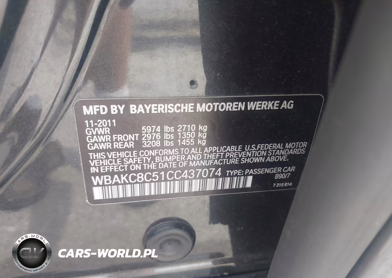 2012 BMW 750Li xDrive VIN:WBAKC8C51CC437074 - 9