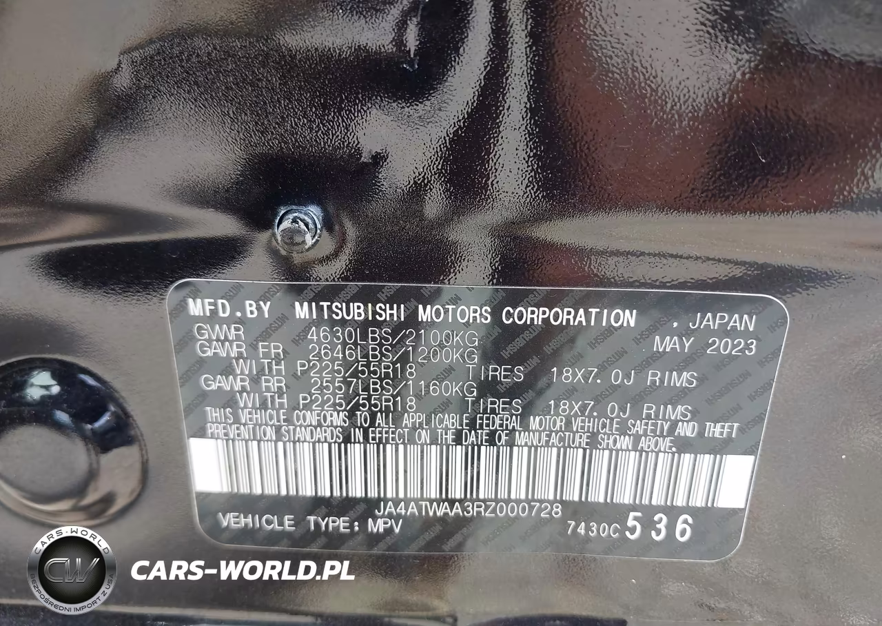 2024 Mitsubishi Eclipse Cross Se S-Awc-Sel S-Awc VIN:JA4ATWAA3RZ000728 - 9