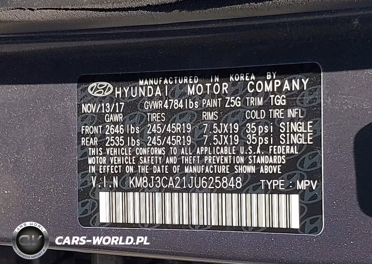 2018 Hyundai Tucson Value VIN:KM8J3CA21JU625848 - 9