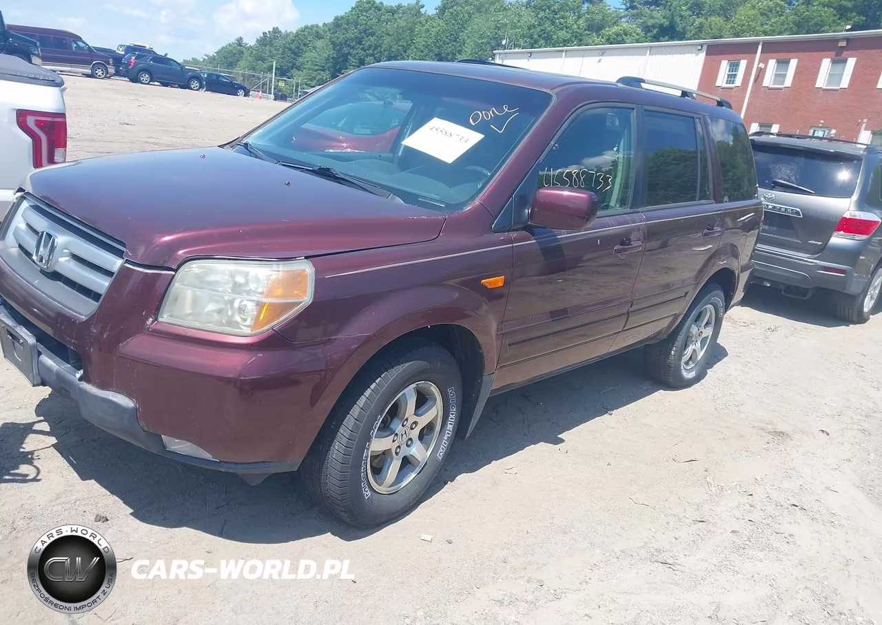 2007 Honda Pilot Ex-L VIN:2HKYF18567H501091 - 2