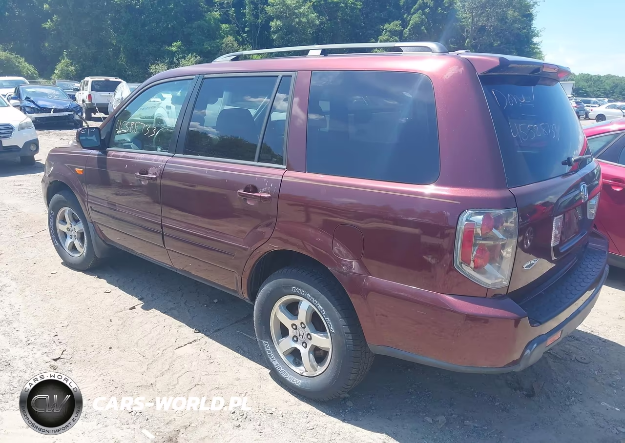 2007 Honda Pilot Ex-L VIN:2HKYF18567H501091 - 3