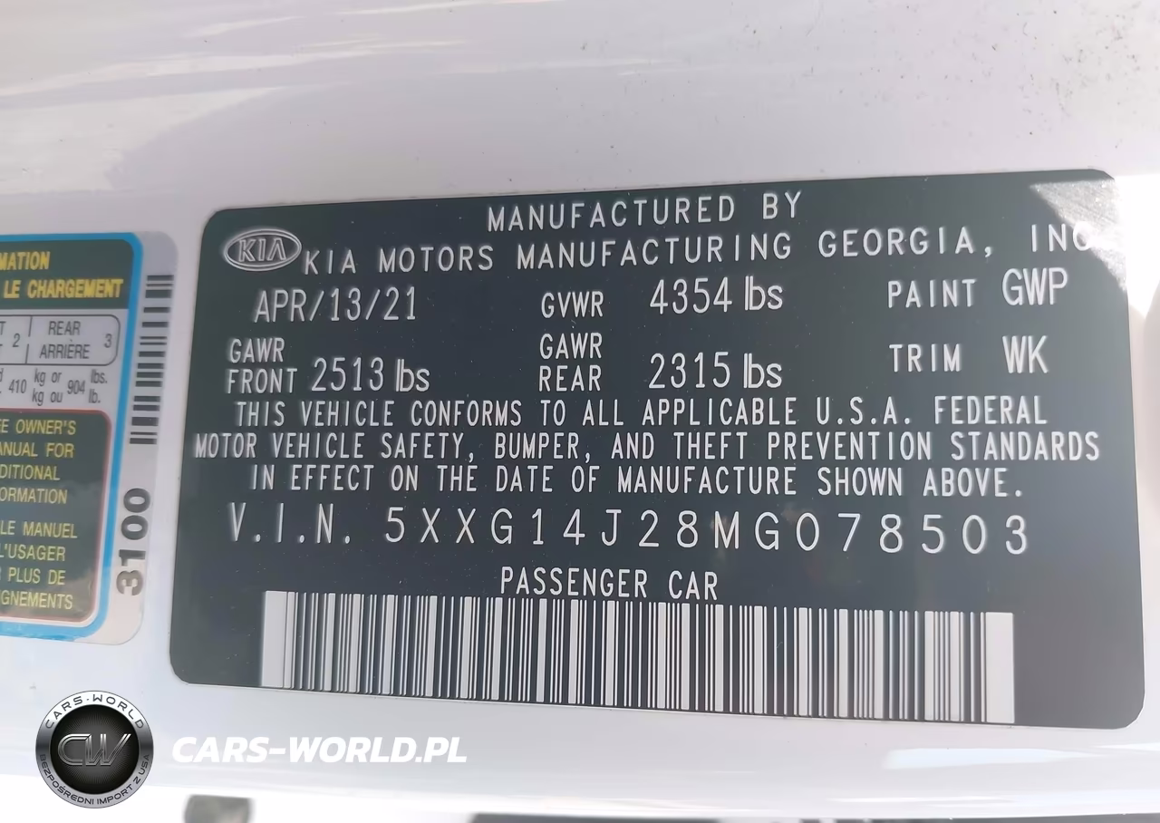 2021 Kia K5 Lxs VIN:5XXG14J28MG078503 - 9