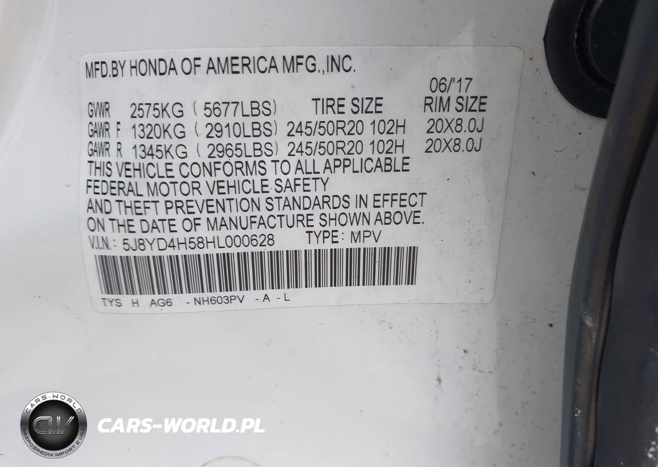 2017 Acura Mdx Technology Package VIN:5J8YD4H58HL000628 - 9