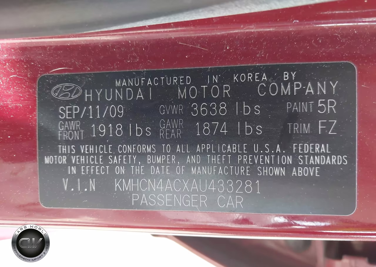 2010 Hyundai Accent Gls VIN:KMHCN4ACXAU433281 - 9