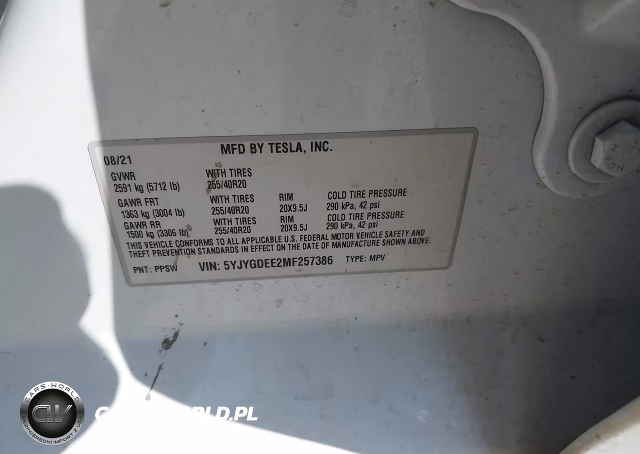 2021 Tesla Model Y Long Range Dual Motor All-Wheel Drive VIN:5YJYGDEE2MF257386 - 9