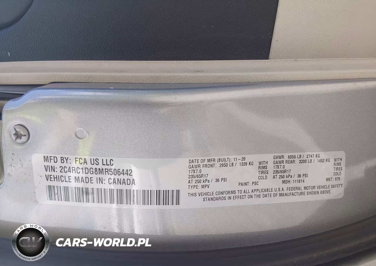 2021 Chrysler Voyager Lxi VIN:2C4RC1DG8MR506442 - 9