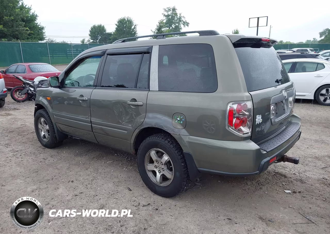 2007 Honda Pilot Ex-L VIN:2HKYF18597H520640 - 3