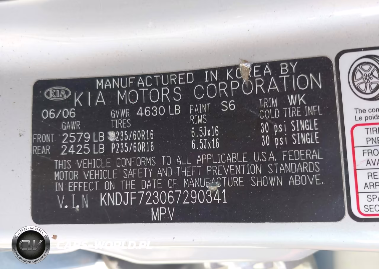 2006 Kia Sportage Ex V6-Lx V6 VIN:KNDJF723067290341 - 9