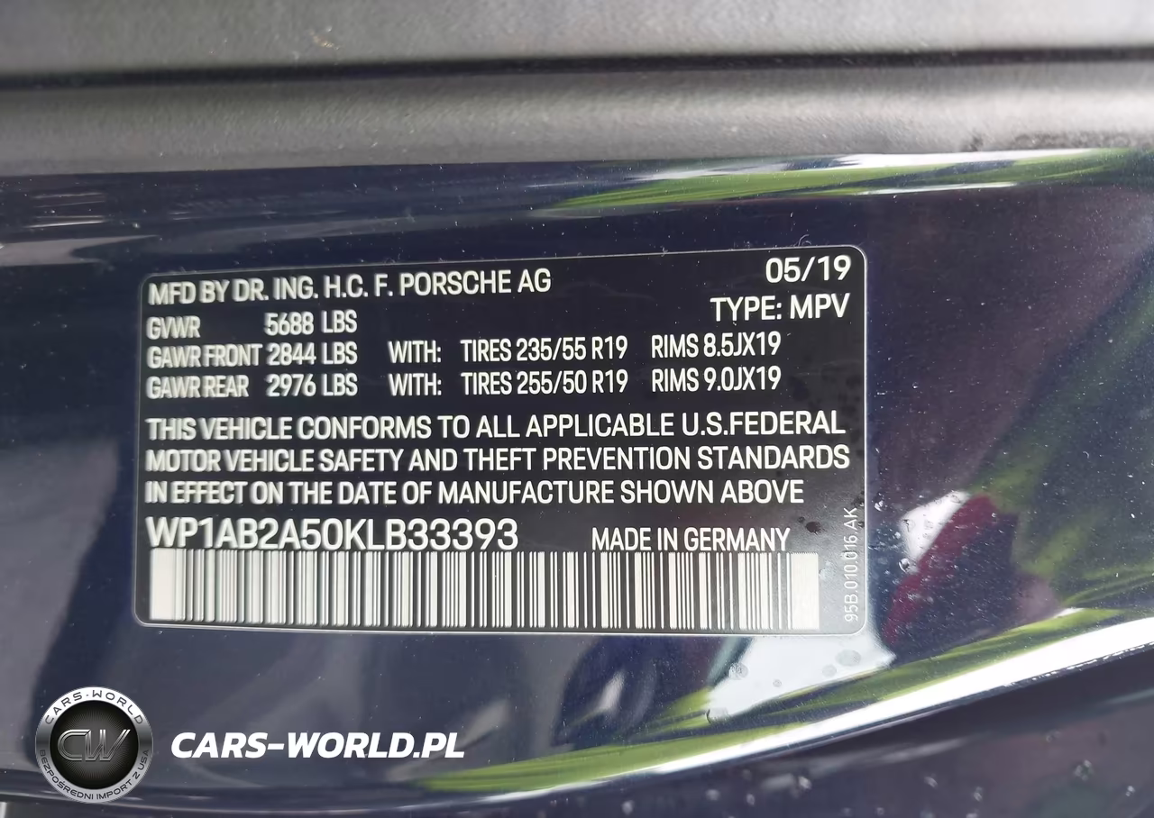2019 Porsche Macan S VIN:WP1AB2A50KLB33393 - 9
