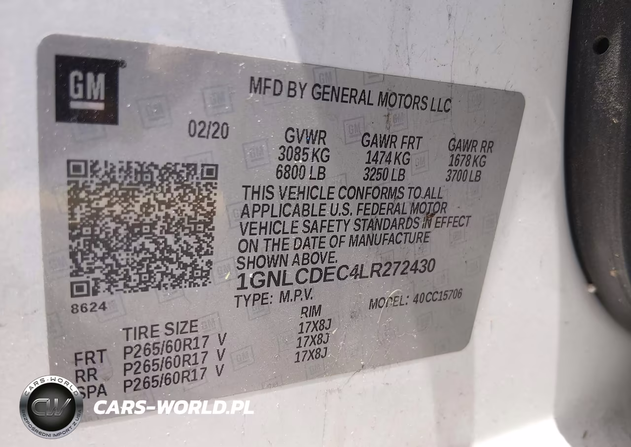 2020 Chevrolet Tahoe 2Wd Commercial Fleet VIN:1GNLCDEC4LR272430 - 9